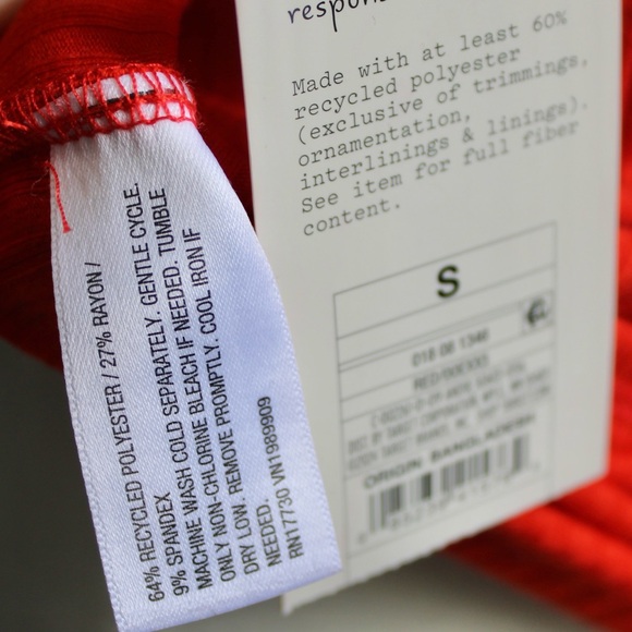 A New Day Target Women's Off-Shoulder Ribbed Red Top Size Small NWT - Picture 5 of 6